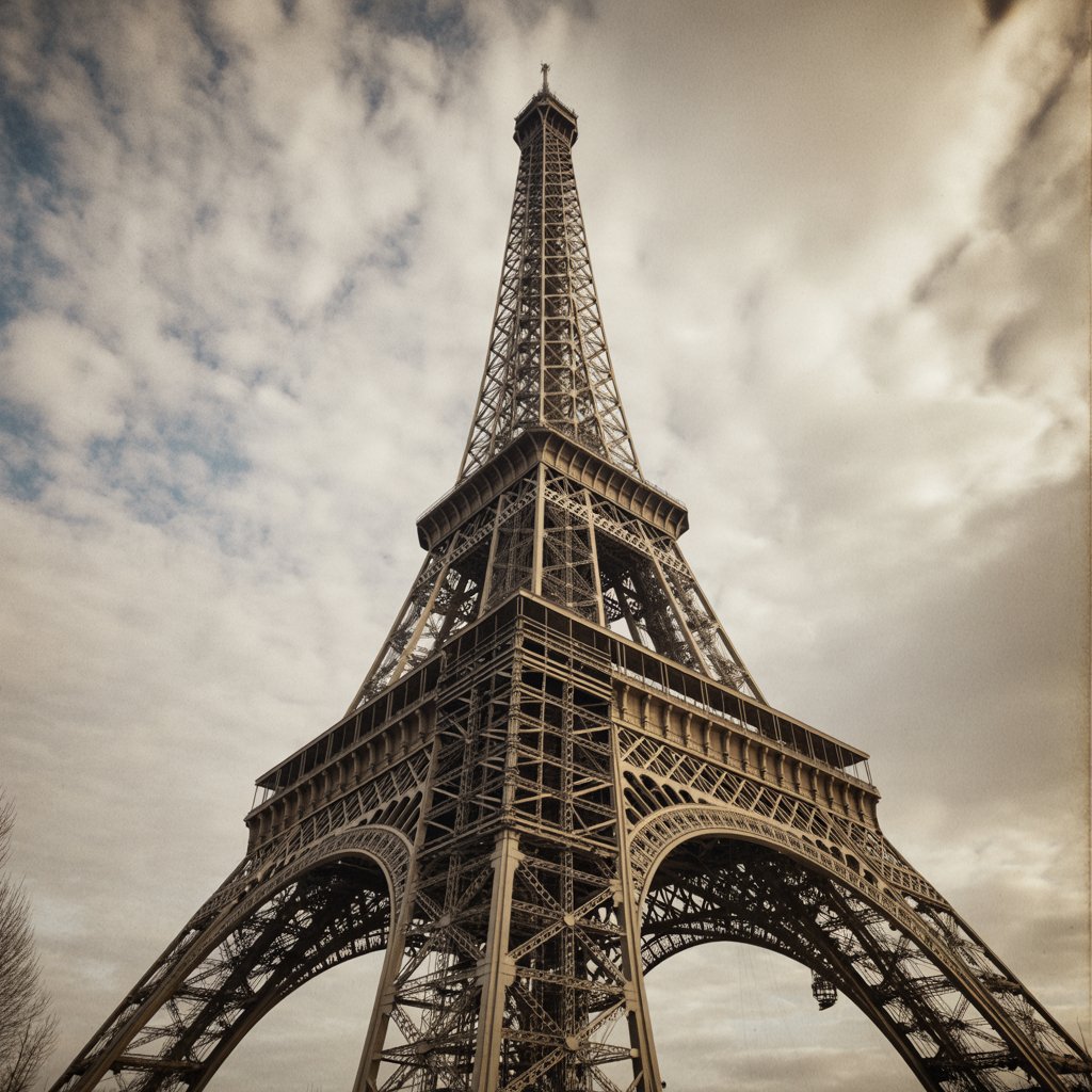 Eiffel Tower under construction 1888 photo" loading="lazy"